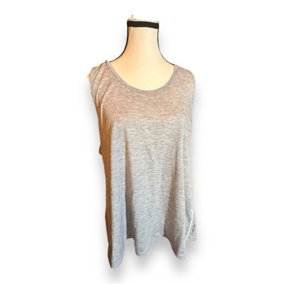 Women’s 2XL Eddie Bauer FREEDRY Heather Gray Racerback Workout Top 18 20 XXL - Picture 1 of 8